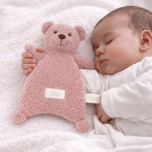 Knuffeldoekje_met_Berenhoofd_Teddy_Rose_Smoke_1