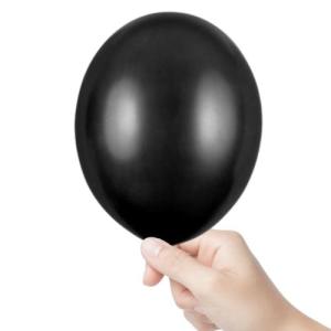 Metallic_Decoratie_Ballonnen_Zwart___100st