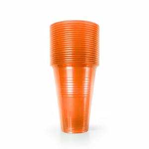 Plastic_Bekers_XL_Transparant_Oranje