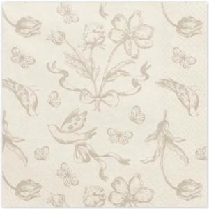 Servetten_Bloemen__met_Vogels___12st