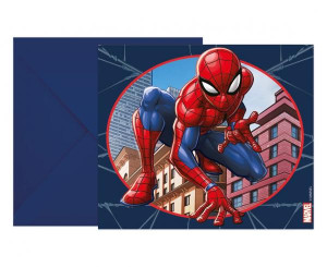 Spiderman_Crime_Fighter_Uitnodigingskaarten__6st_