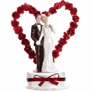 Taarttopper_Bruiloft_Met_Rode_Roosjes_1