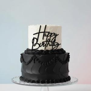 Taarttopper_Happy_Birthday_Zwart___12cm